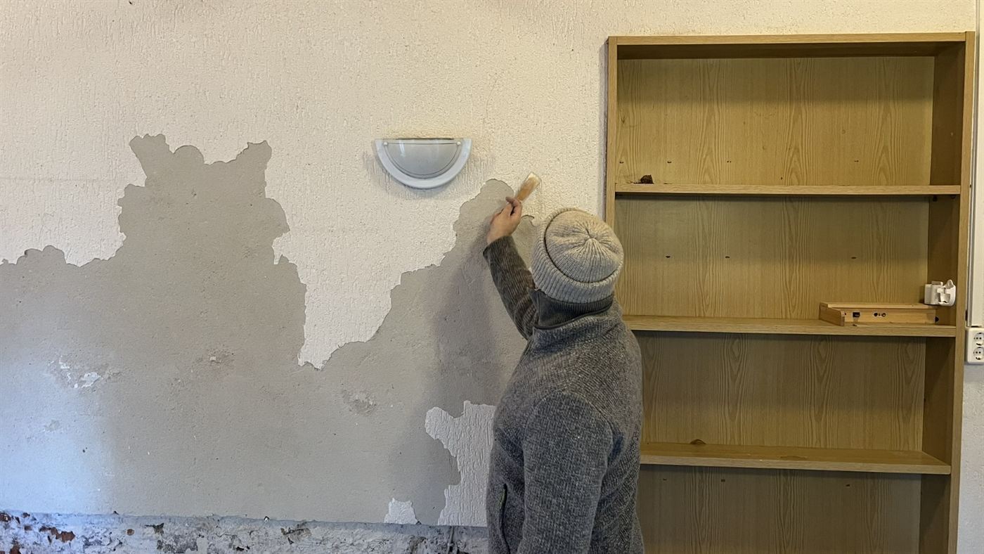 Arbeiten am Hauptraum