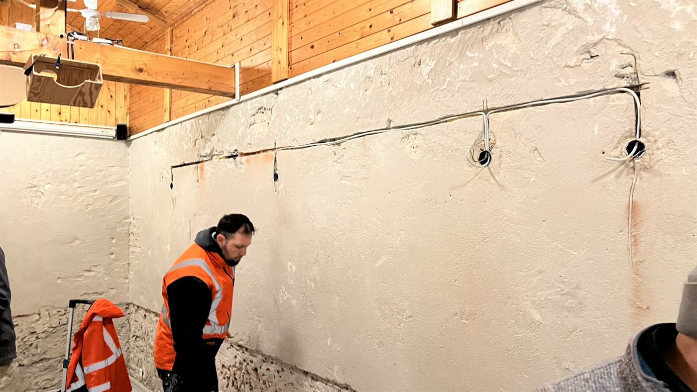 Arbeiten am Hauptraum